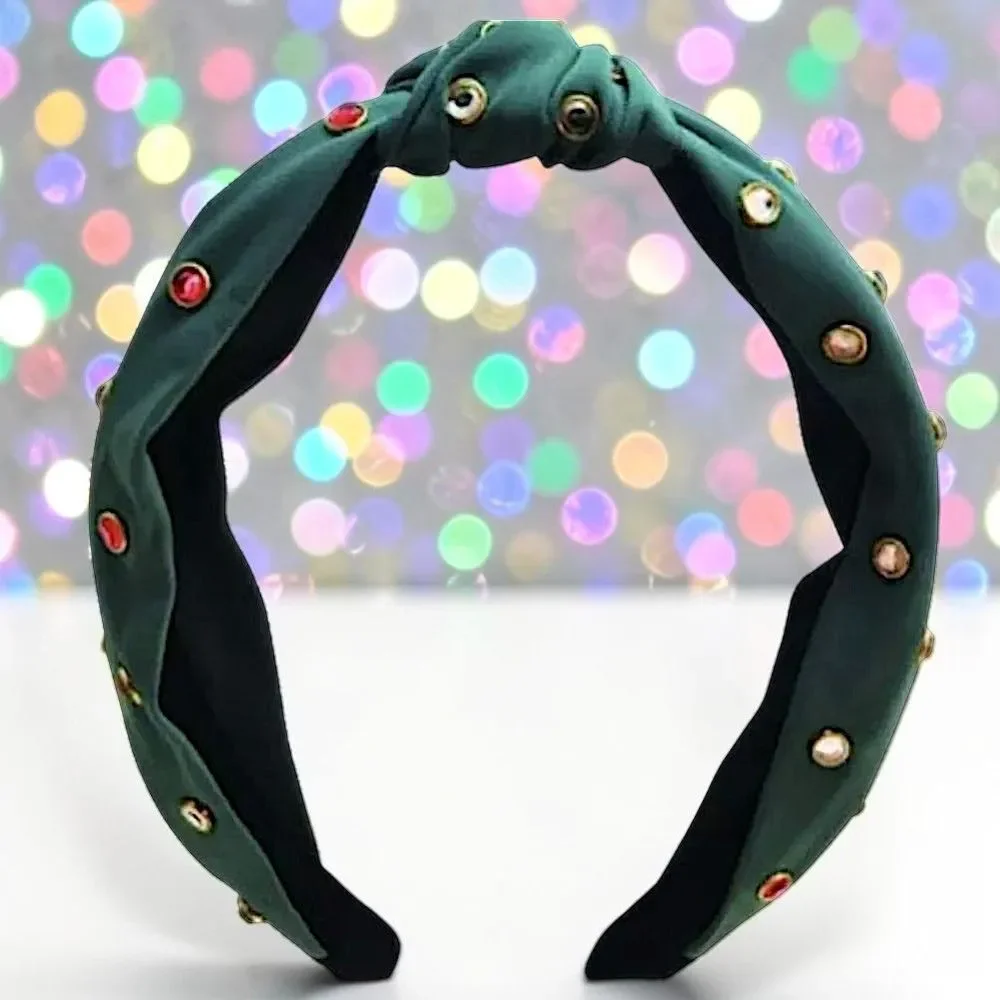 ZAXIE by Stefanie Taylor - Padded Jewel Headband - GREEN NWT MSRP $48
